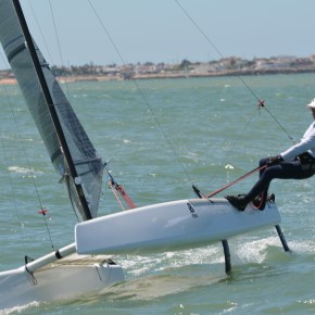 Antonio Limón, Paco Fernández y la tripulación Colomer-Marmolejo Campeones de Andalucía Catamarán&nbsp;2019